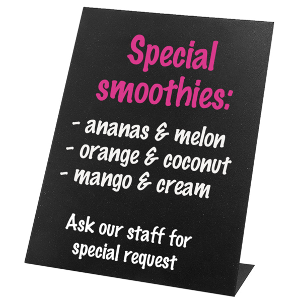 Garcia de pou PIZARRAS DE SOBREMESA 15x21 CM NEGRO HIERRO (6 UNID.)