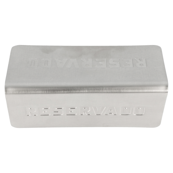 Garcia De Pou PLACA PARA MESA "RESERVADO" 12x5 4x5 9 CM PLATEADO INOX (1 UNID.)