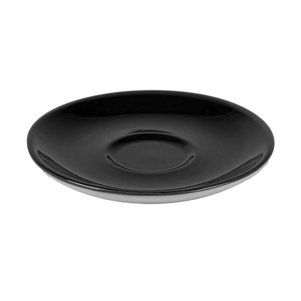 Garcia de pou PLATILLOS CAFÉ 'AKALA' Ø11 7x1 8 CM NEGRO/BLANCO PORCELANA (6 UNID.)