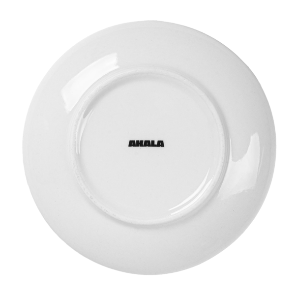 Garcia De Pou PLATILLOS CAFÉ 'AKALA' Ø11 7x1 8 CM ROJO/BLANCO PORCELANA (6 UNID.)