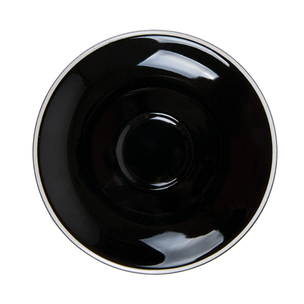 Garcia De Pou PLATILLOS CAFÉ 'AKALA' Ø12 4x2 CM NEGRO/BLANCO PORCELANA (6 UNID.)