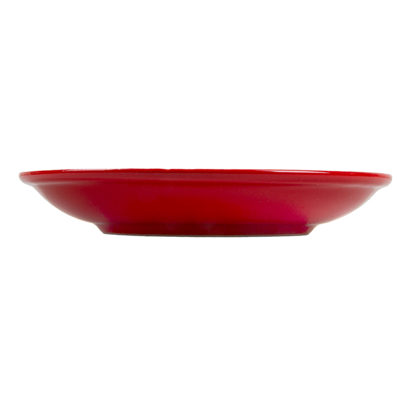 Garcia De Pou PLATILLOS CAFÉ 'AKALA' Ø14 1x2 5 CM ROJO/BLANCO PORCELANA (6 UNID.)
