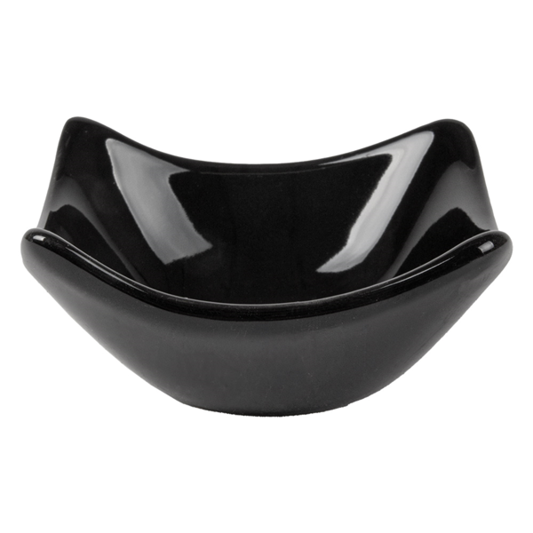 Garcia De Pou PLATILLOS CUADRADOS 7 6x7 6x3 4 CM NEGRO PORCELANA (12 UNID.)