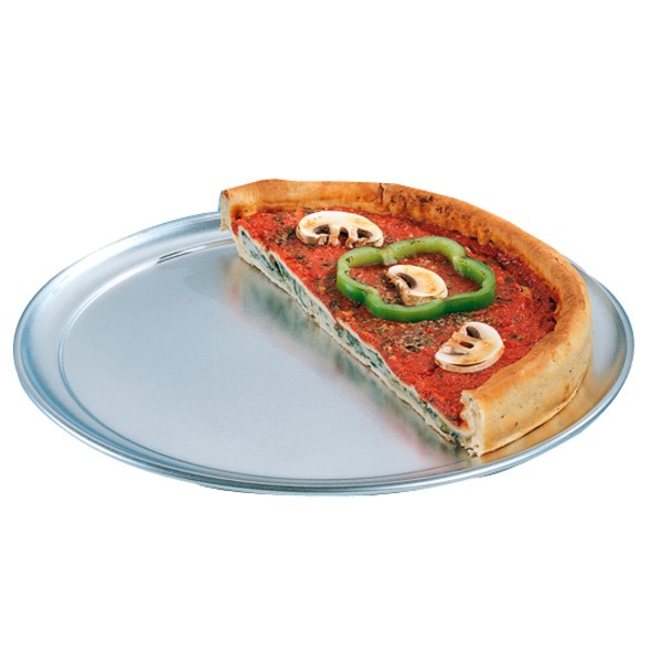 Garcia de pou PLATO LLANO PIZZA Ø 33 CM PLATEADO ALUMINIO (1 UNID.)