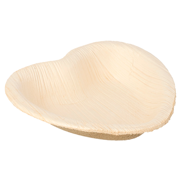 Garcia De Pou PLATOS "CORAZÓN" 'ARECA' 10x10x1 5 CM NATURAL ARECA (200 UNID.)