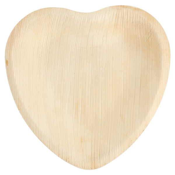 Garcia De Pou PLATOS "CORAZÓN" 'ARECA' 16 5x16 5x2 5 CM NATURAL ARECA (200 UNID.)