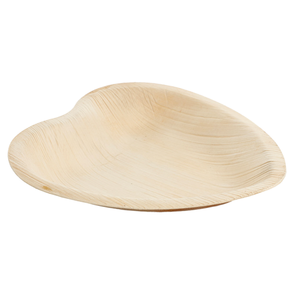 Garcia De Pou PLATOS "CORAZÓN" 'ARECA' 16 5x16 5x2 5 CM NATURAL ARECA (200 UNID.)