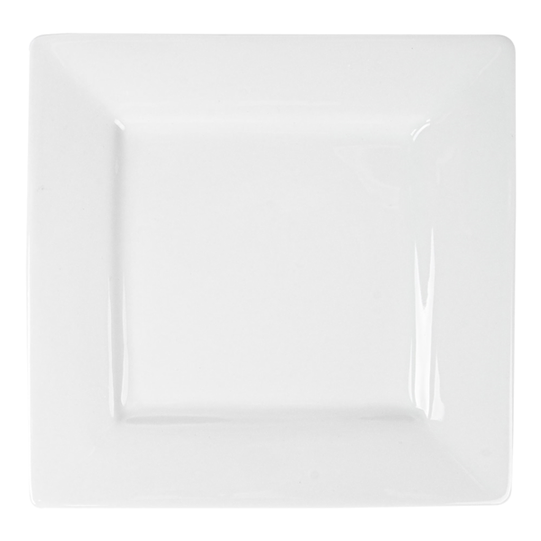 Garcia De Pou PLATOS CUADRADOS 20x20 CM BLANCO PORCELANA (24 UNID.)