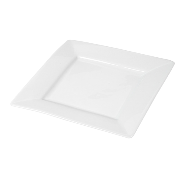 Garcia de pou PLATOS CUADRADOS 20x20 CM BLANCO PORCELANA (24 UNID.)