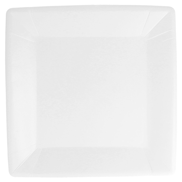 Garcia De Pou PLATOS CUADRADOS 245 G/M2 23x23 CM BLANCO CARTÓN (400 UNID.)