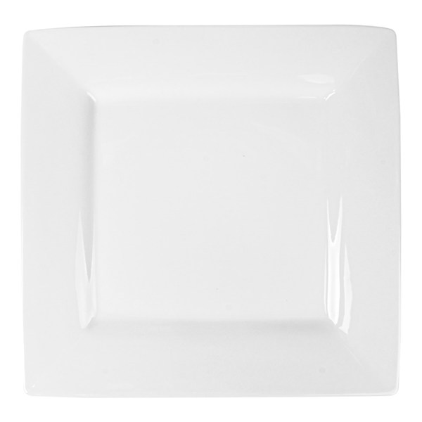 Garcia De Pou PLATOS CUADRADOS 30x30 CM BLANCO PORCELANA (6 UNID.)