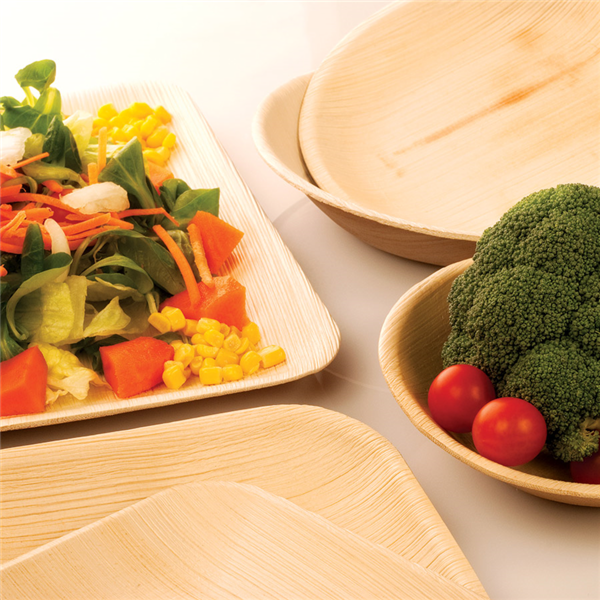 Garcia De Pou PLATOS CUADRADOS 'ARECA' 7 7x7 7x2 CM NATURAL ARECA (200 UNID.)