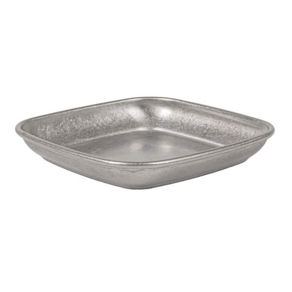 Garcia De Pou PLATOS CUADRADOS 'ARTINOX' 65 ML 9x9x1 4 CM PLATEADO INOX (20 UNID.)