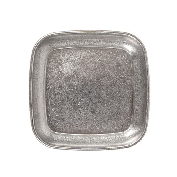 Garcia De Pou PLATOS CUADRADOS 'ARTINOX' 65 ML 9x9x1 4 CM PLATEADO INOX (20 UNID.)