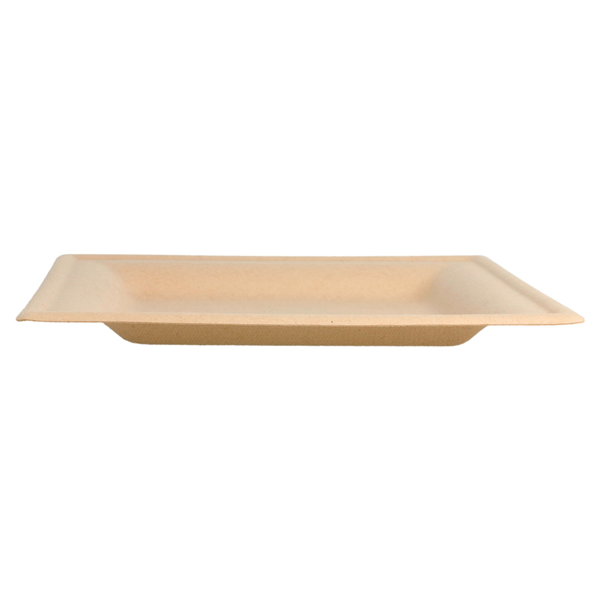 Garcia De Pou PLATOS CUADRADOS 'BIONIC' 16x16x1 CM NATURAL BAGAZO (1000 UNID.)