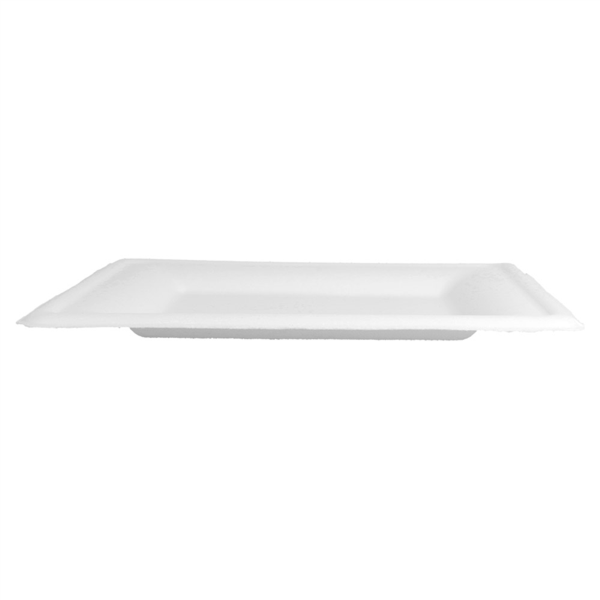 Garcia De Pou PLATOS CUADRADOS 'BIONIC' 20x20x1 5 CM BLANCO BAGAZO (500 UNID.)