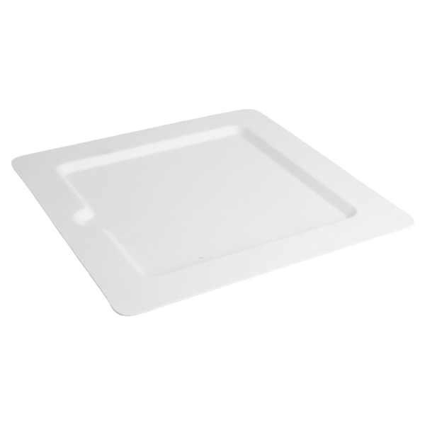 Garcia De Pou PLATOS CUADRADOS 'BIONIC' 20x20x1 CM BLANCO BAGAZO (200 UNID.)