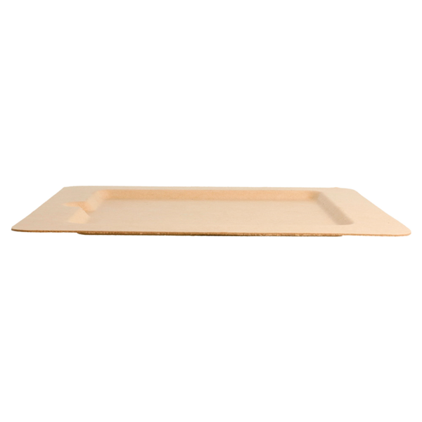 Garcia De Pou PLATOS CUADRADOS 'BIONIC' 20x20x1 CM NATURAL BAGAZO (200 UNID.)
