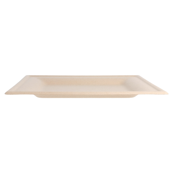 Garcia De Pou PLATOS CUADRADOS 'BIONIC' 20x20x1 CM NATURAL BAGAZO (500 UNID.)