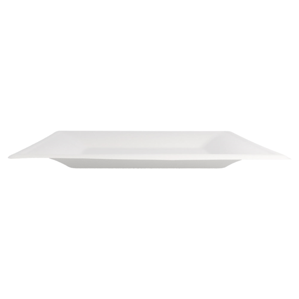Garcia De Pou PLATOS CUADRADOS 'BIONIC' 26 2x26 2x1 4 CM BLANCO BAGAZO (500 UNID.)