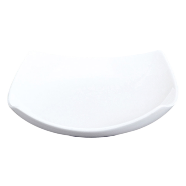 Garcia de pou PLATOS CUADRADOS CURVADOS 27 5x27 5x6 6 CM BLANCO PORCELANA (12 UNID.)