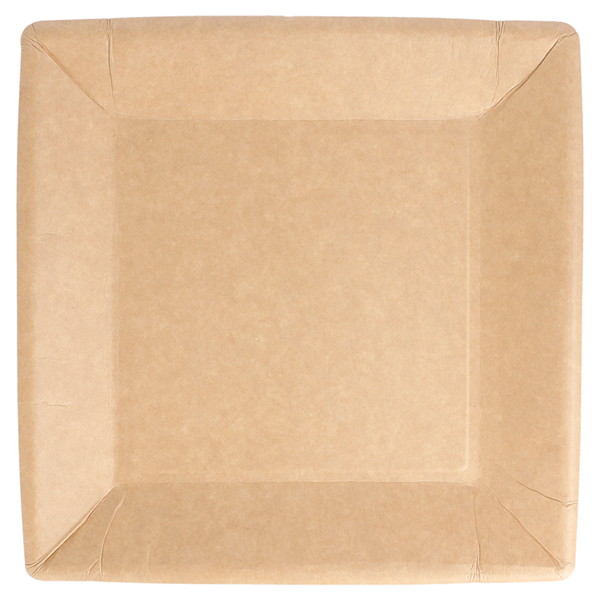 Garcia De Pou PLATOS CUADRADOS LACADOS 255 G/M2 23x23 CM NATURAL CARTÓN (400 UNID.)