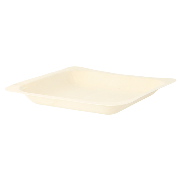 Garcia De Pou PLATOS CUADRADOS 'WOOD' 14x14x2 CM NATURAL MADERA (50 UNID.)