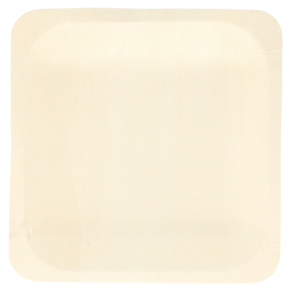 Garcia De Pou PLATOS CUADRADOS 'WOOD' 14x14x2 CM NATURAL MADERA (50 UNID.)