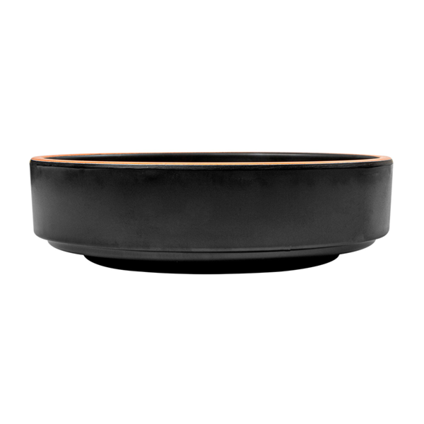 Garcia De Pou PLATOS HONDOS 'ASAMI WARE' 450 ML Ø15 3x4 3 CM NEGRO MELAMINA (12 UNID.)