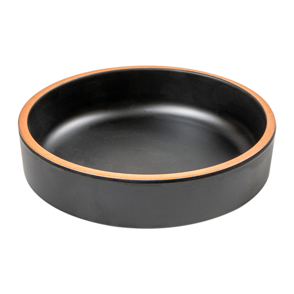 Garcia de pou PLATOS HONDOS 'ASAMI WARE' 450 ML Ø15 3x4 3 CM NEGRO MELAMINA (12 UNID.)
