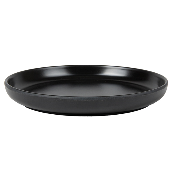 Garcia De Pou PLATOS LLANOS 'ASAMI WARE' Ø 16x2 CM NEGRO MELAMINA (6 UNID.)
