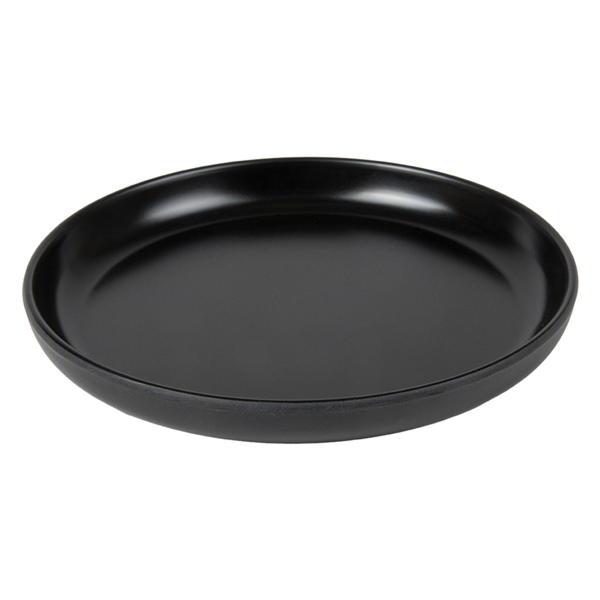 Garcia de pou PLATOS LLANOS 'ASAMI WARE' Ø 16x2 CM NEGRO MELAMINA (6 UNID.)