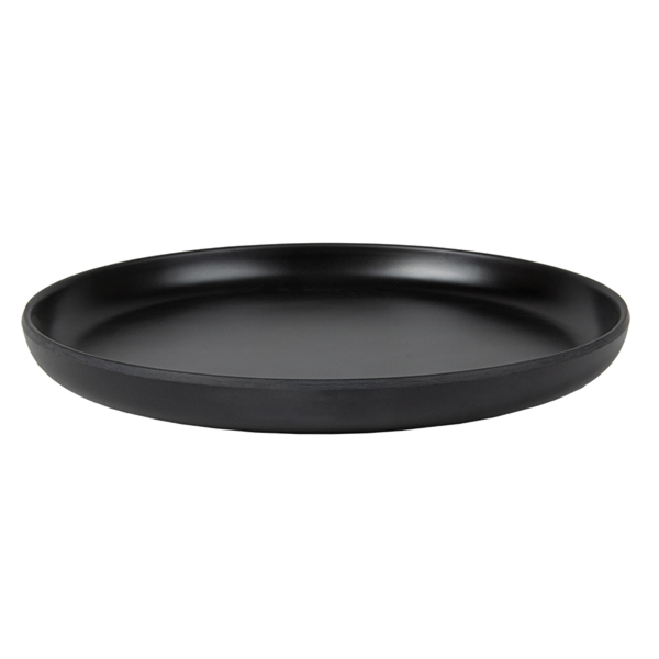 Garcia De Pou PLATOS LLANOS 'ASAMI WARE' Ø 19x2 CM NEGRO MELAMINA (6 UNID.)