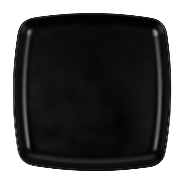 Garcia De Pou PLATOS LLANOS CUADRADOS 'ASAMI WARE' 19x19x2 CM NEGRO MELAMINA (6 UNID.)