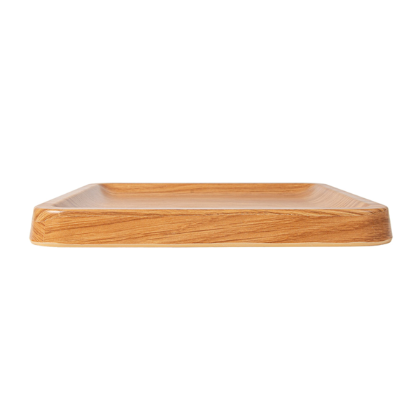 Garcia De Pou PLATOS LLANOS CUADRADOS 'ASAMI WARE' 23x23x2 2 CM SÍMIL MADERA MELAMINA (4 UNID.)
