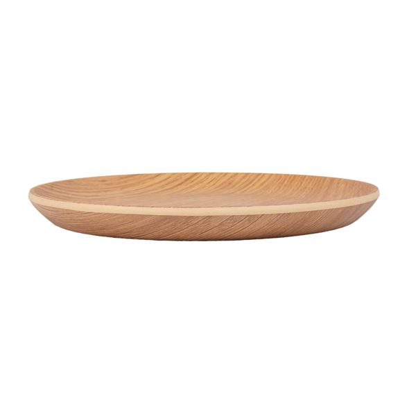Garcia De Pou PLATOS LLANOS Ø 15 3x1 5 CM SÍMIL MADERA MELAMINA (12 UNID.)