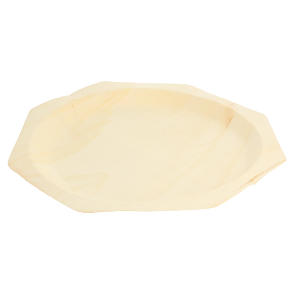 Garcia De Pou PLATOS OCTOGONALES 'WOOD' Ø 26x2 2 CM NATURAL MADERA (50 UNID.)