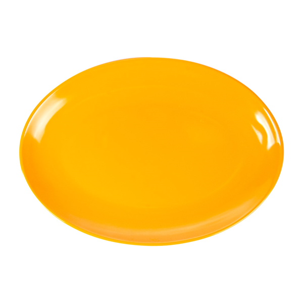 Garcia de pou PLATOS OVALES 25 5x18 CM AMARILLO MELAMINA (15 UNID.)