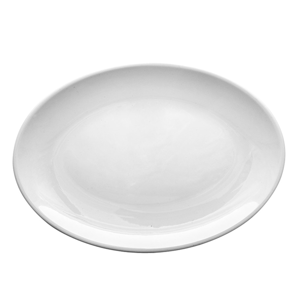 Garcia De Pou PLATOS OVALES 'ASAMI WARE' 46x32 CM BLANCO MELAMINA (6 UNID.)