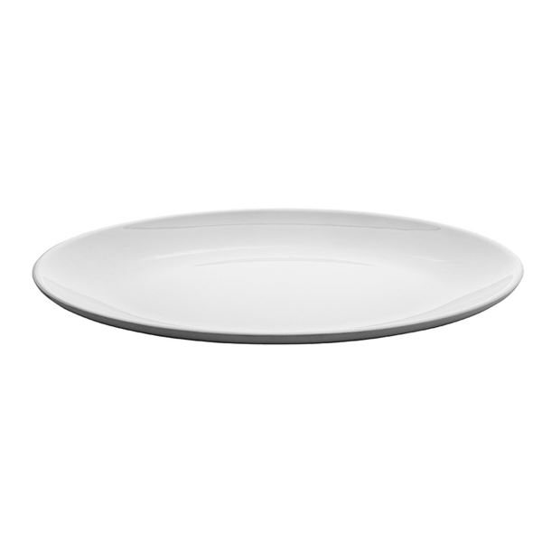 Garcia De Pou PLATOS OVALES 'ASAMI WARE' 46x32 CM BLANCO MELAMINA (6 UNID.)