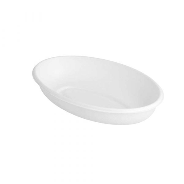 Garcia de pou PLATOS OVALES 'BIONIC' 20 3x13 5x4 CM BLANCO BAGAZO (300 UNID.)