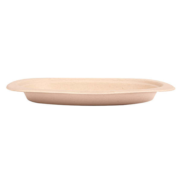 Garcia De Pou PLATOS OVALES 'BIONIC' 23 3x16 5x2 CM NATURAL BAGAZO (800 UNID.)