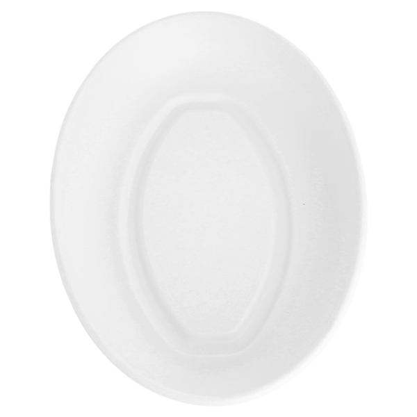 Garcia De Pou PLATOS OVALES 'BIONIC' 23 6x16 9x4 CM BLANCO BAGAZO (300 UNID.)