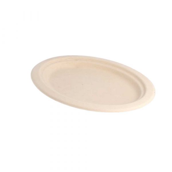 Garcia de pou PLATOS OVALES 'BIONIC' 26 3x19 9x2 CM NATURAL BAGAZO (800 UNID.)