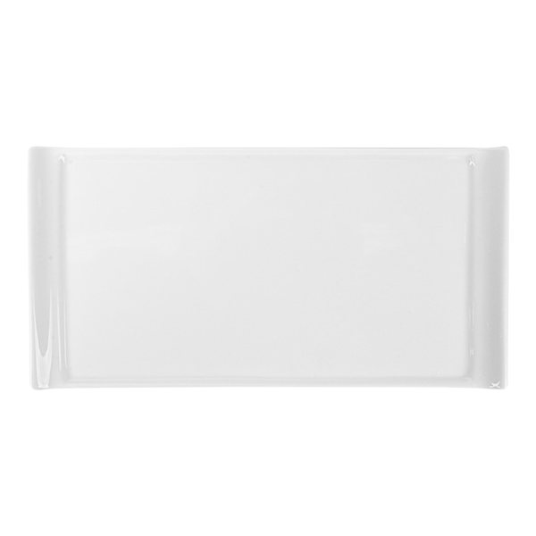 Garcia De Pou PLATOS RECTANGULARES 26x12 5x1 6 CM BLANCO PORCELANA (12 UNID.)