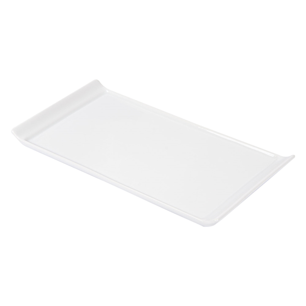 Garcia de pou PLATOS RECTANGULARES 26x12 5x1 6 CM BLANCO PORCELANA (12 UNID.)