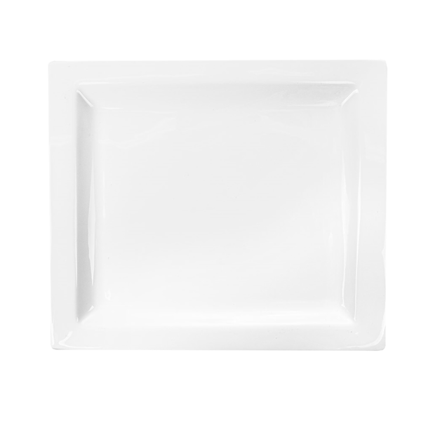 Garcia De Pou PLATOS RECTANGULARES 32x28 5 CM BLANCO PORCELANA (6 UNID.)
