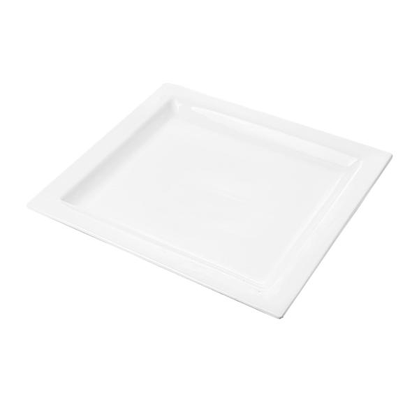 Garcia de pou PLATOS RECTANGULARES 32x28 5 CM BLANCO PORCELANA (6 UNID.)
