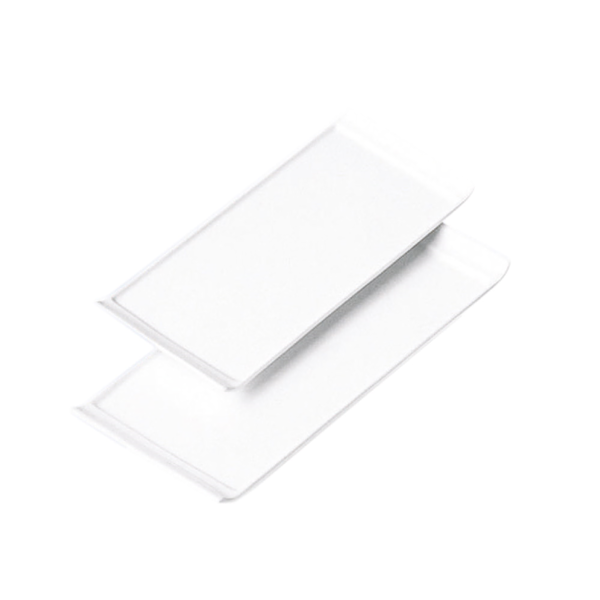 Garcia de pou PLATOS RECTANGULARES 33x22 5x1 8 CM BLANCO PORCELANA (12 UNID.)