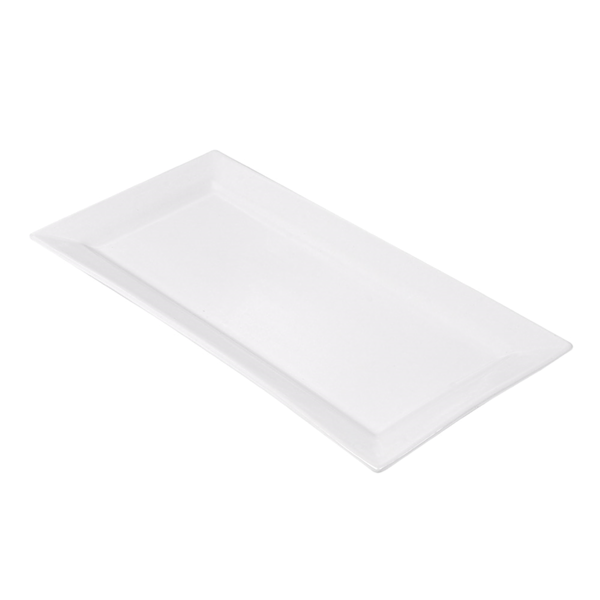Garcia de pou PLATOS RECTANGULARES 36 2x17 8 CM BLANCO PORCELANA (12 UNID.)